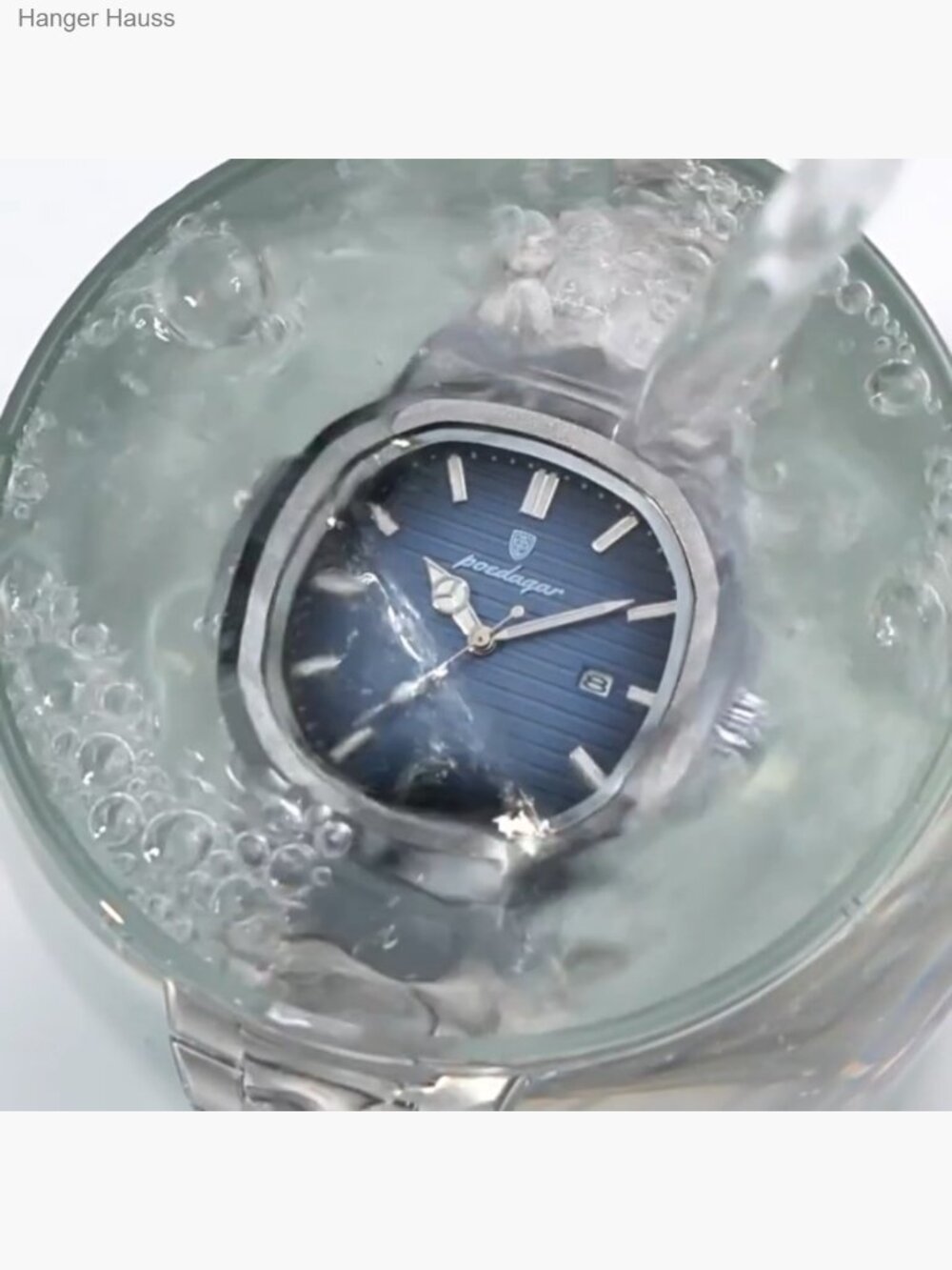 Men's Quartz Analog Watch Stainless Steel Bracelet Luminous Hands Water - Picture 7 of 7